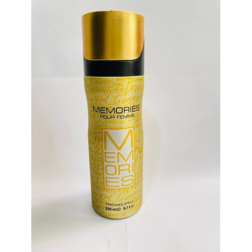 Арабский дезодорант Memories Pour Femme Gold 200мл