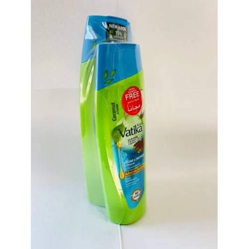 Dabur Vatika Coconut Шампунь для придания объема волос 400+200мл Ватика