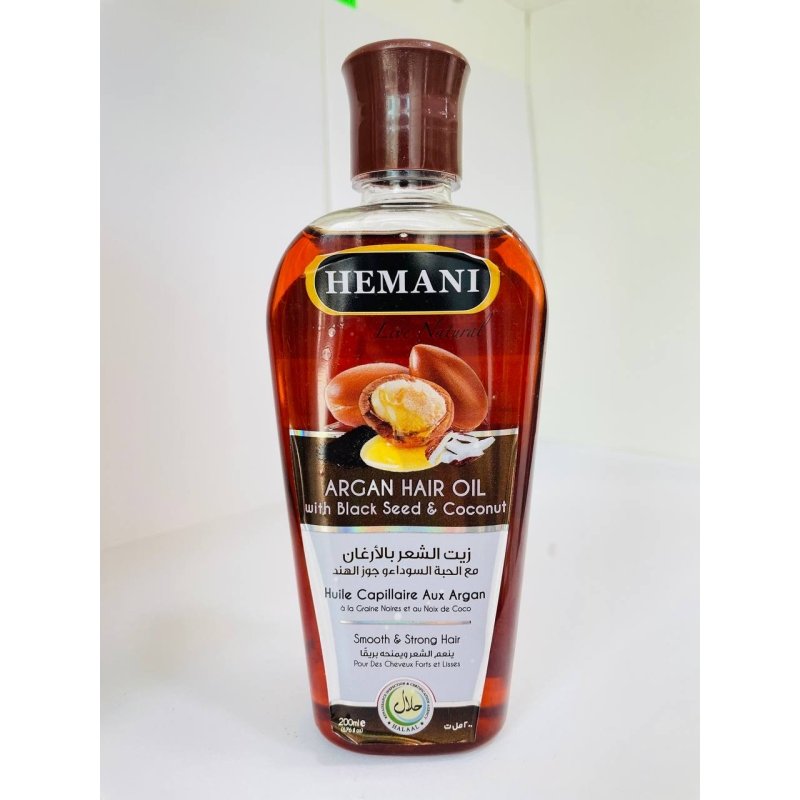 Hemani Масло для волос Argan 200мл