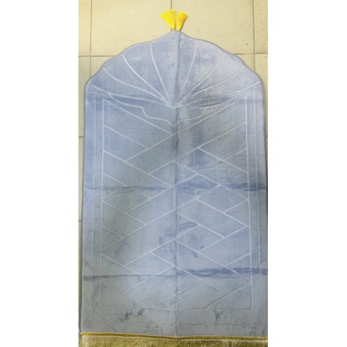 Ковер с ортопедической мочалкой Голубой